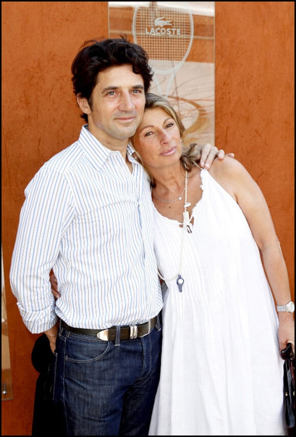 Bruno Madinier et sa femme Camille lors de la finale Dames de Roland-Garros 2010, le 5 juin 2010