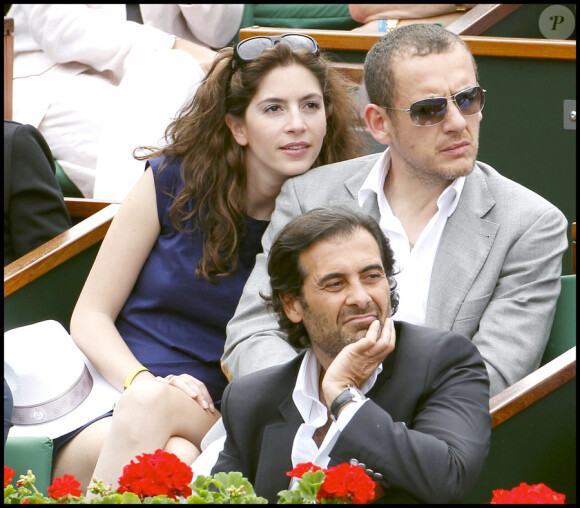 Day Boon et sa femme Yaël lors de la finale hommes à Roland Garros le 6 juin 2010
