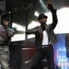 will.i.am, Usher et Justin Bieber au Summertime Ball 2010 à Londres, le 6 juin