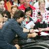 Tom Cruise est arrivé à Salzbourg, en Autriche, pour la promotion de Night and Day, le 15 juin 2010.