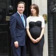 David Cameron et son épouse à Londres le 18 juin 2010 