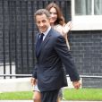 Carla Bruni et Nicolas Sarkozy à Londres le 18 juin 2010