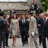 Nicolas Sarkozy et Carla Bruni à Londres pour le 70e anniversaire de l'appel du 18 juin. Ici avec le Prince Charles, dans l'ancien quartier général du chef de la France libre.