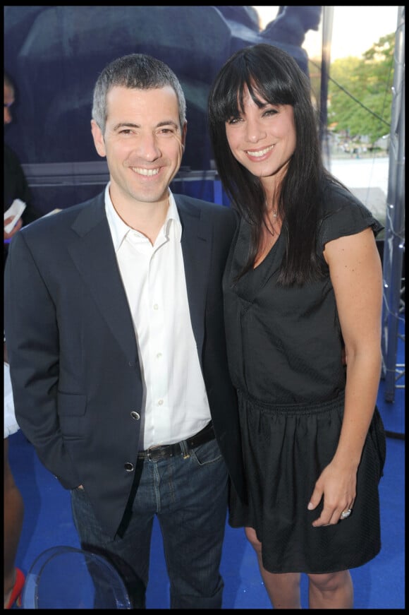 Bruno Putzulu et Anne-Gaëlle Riccio lors de la soirée 1664 au Café de l'Homme à Paris le 22 juin 2010