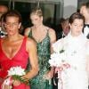 Charlene Wittstock, Stéphanie de Monaco et Caroline de Monaco au gala de la Croix-Rouge 2006.