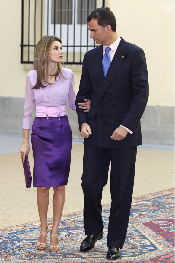 Letizia et Felipe d'Espagne à Madrid, le 23 juin 2010