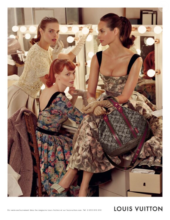 Natalia Vodianova, Christy Turlington, et Karen Elson dans la nouvelle campagne de pub Automne/Hiver 2010-2011 de Louis Vuitton