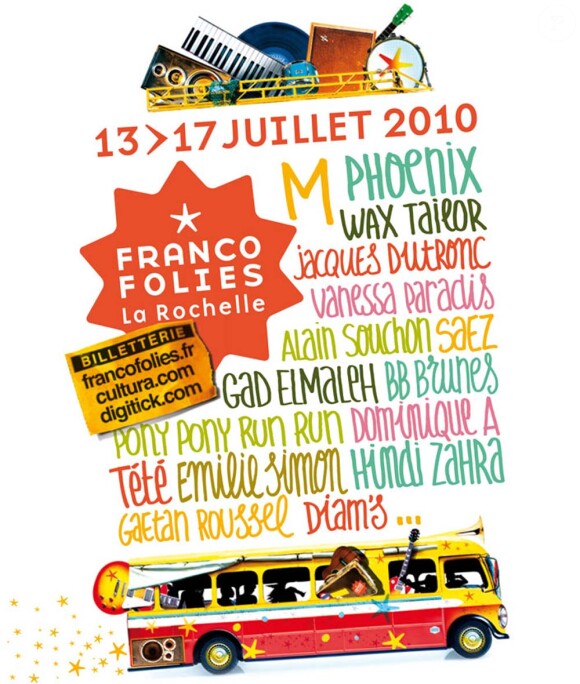 Les Francofolies de La Rochelle, du 13 au 17 juillet 2010