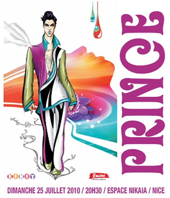 Prince en concert à Nice le 25 juillet 2010