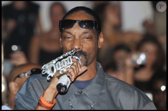 Snoop Dogg, sur la scène du VIP Room (Paris Ier), a interprété ses plus grands succès devant une foule en délire, et quelques fans plutôt démonstratives, jeudi 1er juillet.