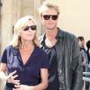 Claire Chazal et Arnaud Lemaire au défilé Dior Haute Couture à Paris le 5 juillet 2010