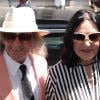 Nana Mouskouri et son mari André Chapelle au défilé Jean-Paul Gaultier
