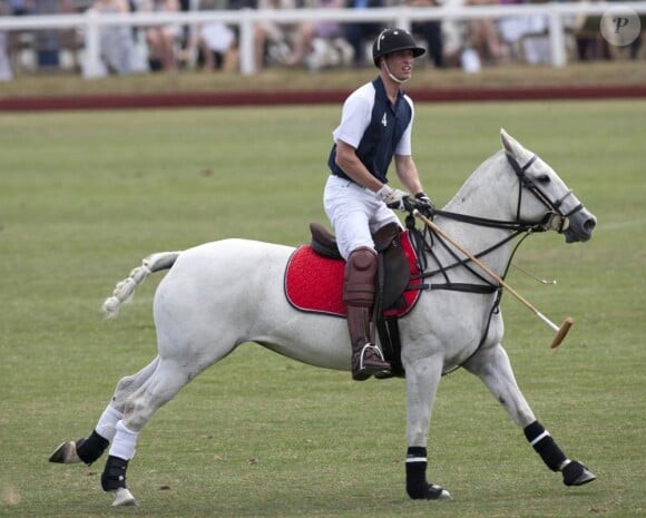 Le prince William à un match de polo