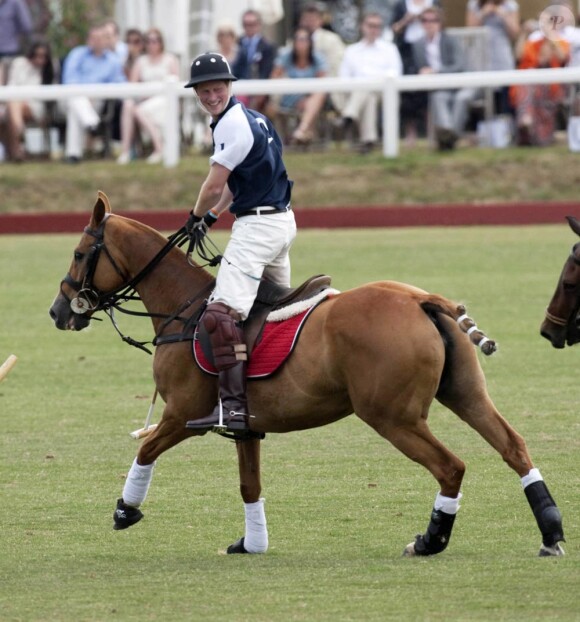 Le prince Harry à un match de polo