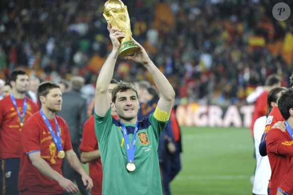 Iker Casillas lors de la finale de la Coupe du monde 2010, le 11  juillet.