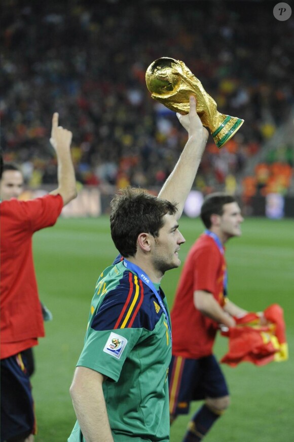 Iker Casillas lors de la finale de la Coupe du monde 2010, le 11  juillet.