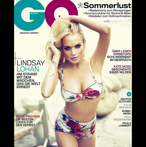 Lindsay Lohan en couverture du GQ allemand