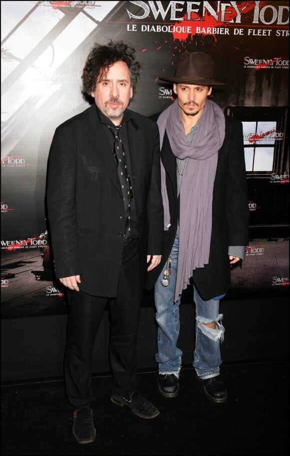 Tim Burton et Johnny Depp, en tournage de Black Shadows dès janvier 2011.