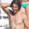 Rafael Nadal sur une plage de Formentera (Baléares), le 20 juillet 2010