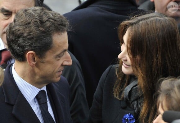 Nicolas Sarkozy et son épouse Carla Bruni en novembre 2009