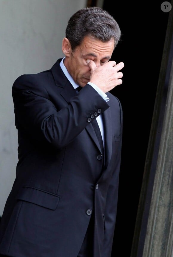 Nicolas Sarkozy reçoit Doris Leuthard à L'Elysée, le 22 juillet 2010.