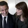 Nicilas Sarkozy et Carlita en décembre 2008. Le président était plus brun à l'époque !