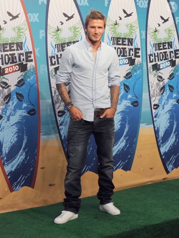 David Beckham lors des Teen Choice Awards 2010 à Los Angeles, le 8 août 2010
