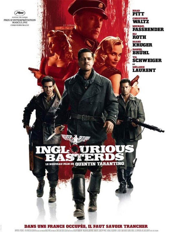 L'affiche originale d'Inglourious Basterds, diffusée en septembre 2010 sur Canal+.