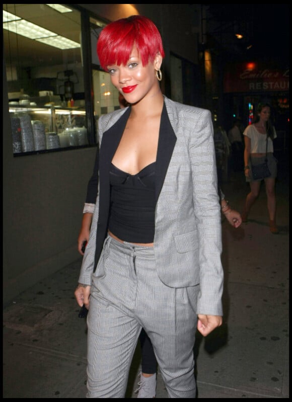 Rihanna à New York, le 10 août 2010