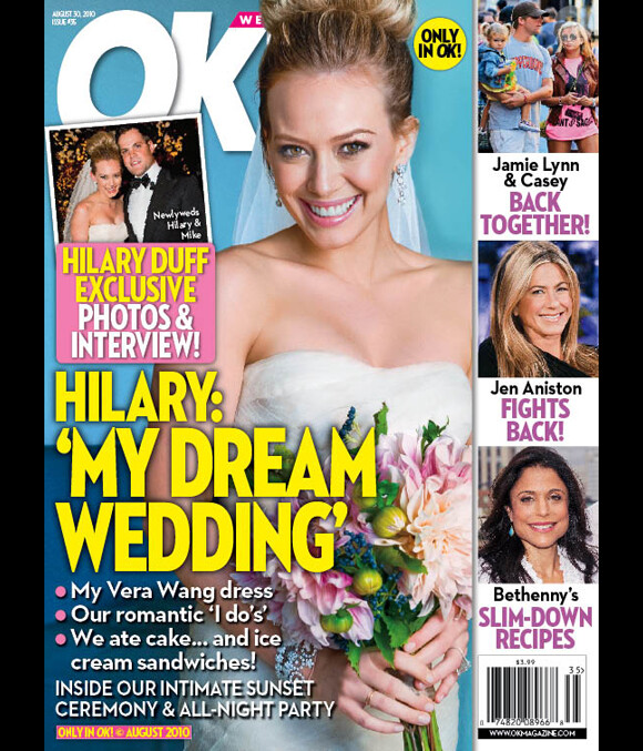 Hilary Duff en couverture de OK! Magazine
