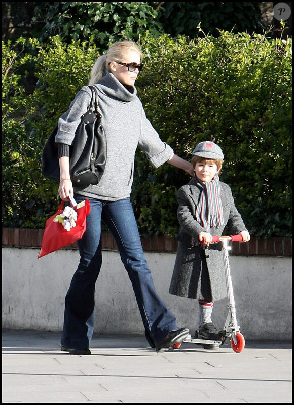 Claudia Schiffer et son fils Caspar