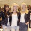 Naomi Campbell, Eva Herzigova et Claudia Schiffer lors du lancement de la nouvelle gamme de parfums Dolce & Gabbana