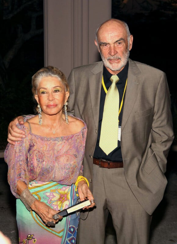 Sean Connery et son épouse Micheline Roquebrune