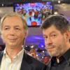Regis Laspales et Philippe Chevallier le 1 septembre 2010 lors de l'enregistrement de l'émission Vivement Dimanche qui sera diffusée le 5 septembre 2010