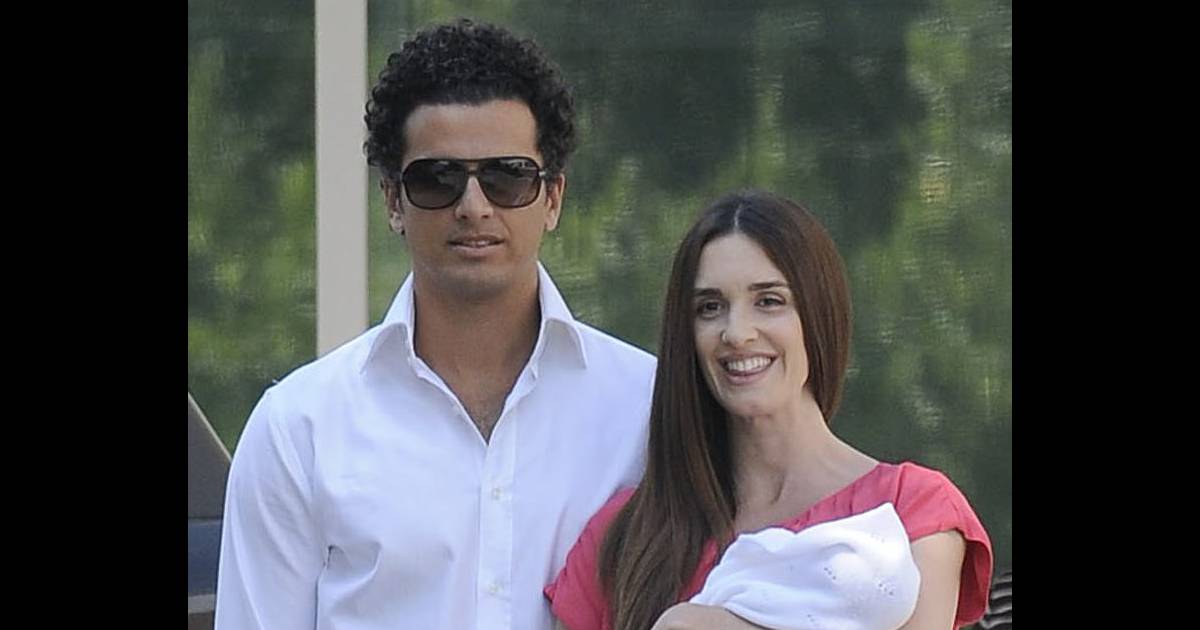 Paz Vega et son mari Orson Salazar présentent leur petit Lenon, à l