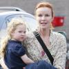 Marcia Cross et son mari Tom Mahoney ont accompagné Eden et Savannah, leurs jumelles âgées de 3 ans, au cirque californien Vargas, dimanche 5 septembre.
