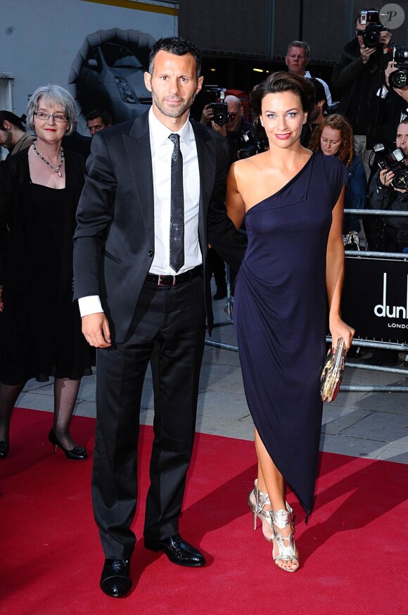 Ryan Giggs et sa femme Stacey lors de la soirée des GQ Men of the Year Awards 2010, le 7 septembre 2010 à Londres