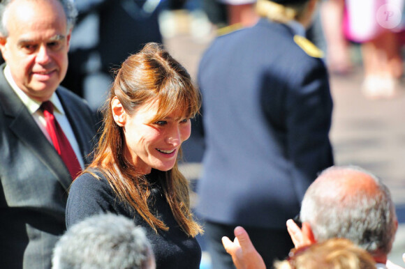 Carla Bruni visite la grotte de Lascaux le 12 septembre 2010