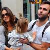 Alessandra Ambrosio, son compagnon Jamie Mazur et leur fille Anja Louise, à New York