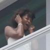 Le top-model Naomi Campbell à Miami après un été bien mouvementé.