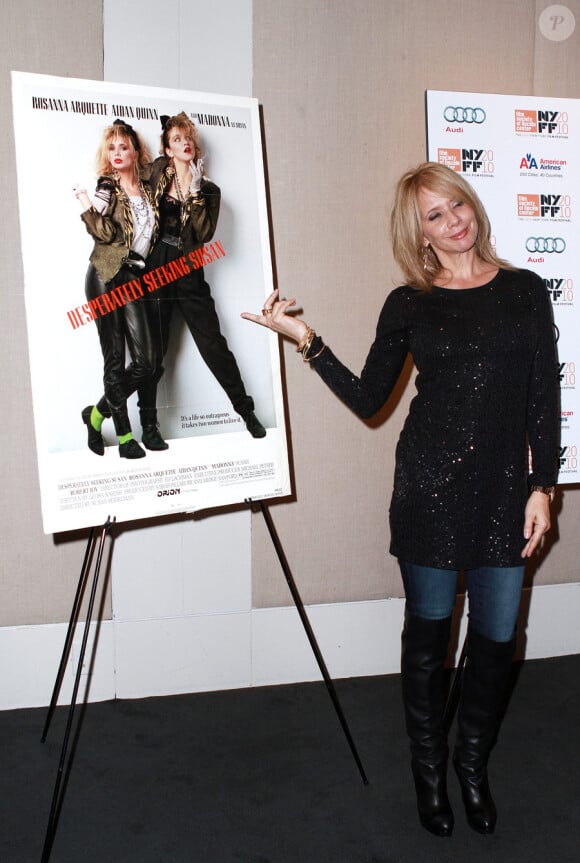 Rosanna Arquette lors du 25e anniversaire du film Recherche Susan désespérément à New York le 23 septembre 2010