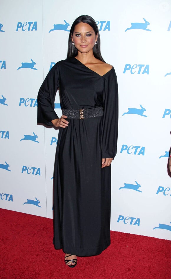 Olivia Munn au 30e anniversaire de la PeTA et des trophées humanitaires, à l'Hollywood Palladium, le 25 septembre 2010