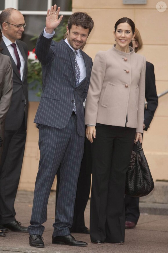 Mary et Frederik de Danemark en visite officielle en Allemagne. 28/09/2010