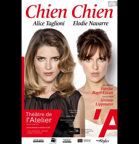 Alice Taglioni et Elodie Navarre à l'affiche de Chien Chien, au Théâtre de L'Atelier
