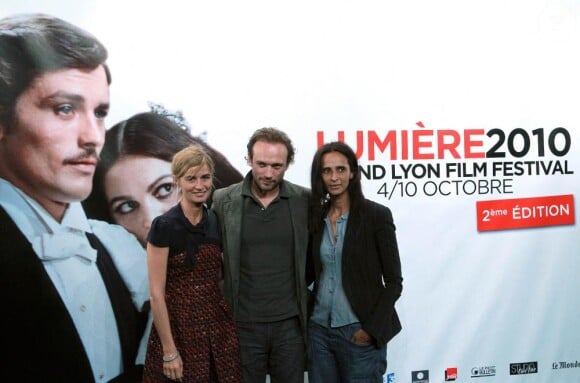 Sophie Duez, Vincent Perez et Karine Silla à l'ouverture du Festival Lumière 2010, le 4 octobre, à Lyon.