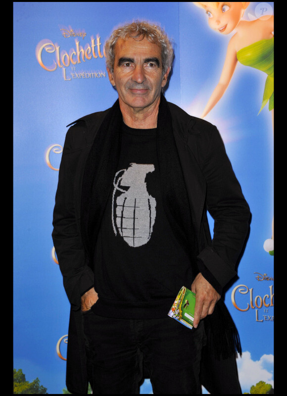 Raymond Domenech lors du lancement du DVD Clochette et l'expédition féerique à Paris le 5 octobre 2010