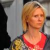 Cynthia Nixon et sa compagne Christine Marinoni en balade avec le fils de l'actrice, Charles, 8 ans, à New York, le 6 octobre 2010