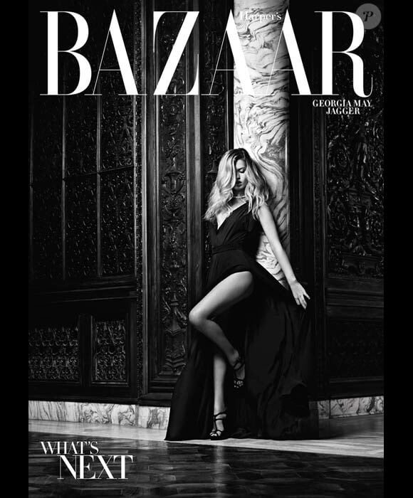 Georgia May Jagger en couverture du Harper's Bazaar US du mois de novembre 2010