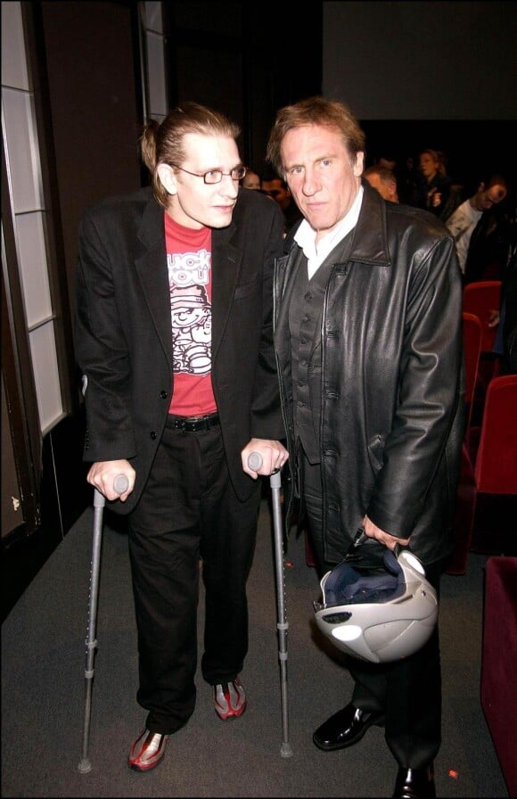 Gérard Depardieu et son fils Guillaume Depardieu, décédé en octobre 2008