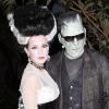 Kate Beckinsale et son mari Len Wiseman, à leur soirée d'Halloween à Los Angeles, le 31 octobre 2010